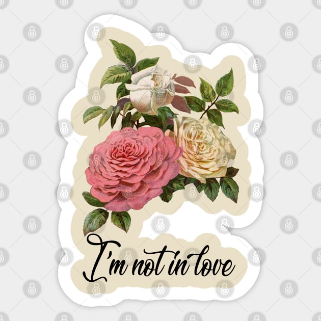 I'm Not In Love Victoriana Sticker by DankFutura